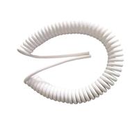 Prolunga per tubo arricciato da 3 x 1 mm, ideale per uso domestico e professionale. Con 5 metri di lunghezza (50 cm arrotolati) in bianco elegante. Offre flessibilità e grande resistenza.