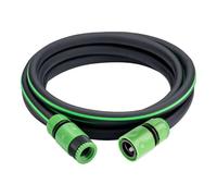 Prolunga per tubo da giardino corta da 5 m, con 2 connettori per rubinetto e 1 adattatore per estremità del tubo, tubo piccolo per rubinetto da giardino, rondella ad alta pressione e avvolgitubo