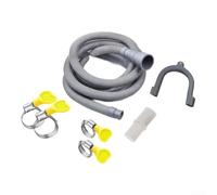 Prolunga per tubo di scarico della lavatrice, 2 m, per tubi (set completo)