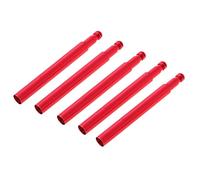 Prolunga per valvola Presta, 5 pezzi, per bici a scatto fisso/bici da strada, 60 mm, colore: rosso