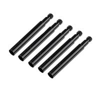 Prolunga per valvola Presta, 5 pezzi, per bici a scatto fisso/bici da strada, nero, 50 mm