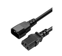 Prolunga professionale 18 AWG C13 / C14 con manicotto resistente all ' abrasione e prolunga alimentazione con cablaggio ramato sicurezza