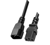 Prolunga professionale 18 AWG C13 / C14 con manicotto resistente all ' abrasione e prolunga alimentazione con cablaggio ramato sicurezza