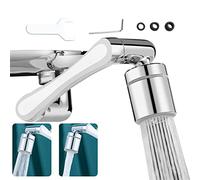 Prolunga Rubinetto Bagno,1440° Rubinetto Rotante Robotic Arm Swivel Extension Faucet Aerator,2 Modalità Regolabili Estensione Rubinetto Universali per Rubinetti Filettati M20/M22/M24 Lavello Cucina