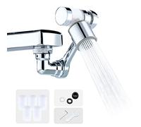 Prolunga Rubinetto Bagno Multifunzionale Girevole,Rubinetto Rotante 1080 Gradi Con Filtro Antispruzzo,Accessorio Filtro Snodo Per Rubinetto Lavandino,Adattatore Estensione Rubinetto 2 Modalità