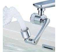 Prolunga Rubinetto con Filtro Berkebun, Rubinetto Allungabile con Rotazione 1080° per Bagno Lavabo e Lavello Cucina, Aeratore Rubinetto Adatto Rubinetti con Filettatura Maschio/Femmina da 20/22/24 mm