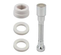 Prolunga Rubinetto Cucina 14 cm con Doccetta Rotante a 360° e 2 Modalità, Rompigetto Rubinetto, Universale per Risparmio Idrico, Aeratore in Acciaio Inox, Facile Installazione e Flessibilità