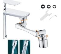 Prolunga Rubinetto Cucina Bagno Rotante 1440 Gradi, Aeratore Regolabile, 2 Modal
