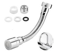 Prolunga Rubinetto Cucina da 15 cm Rompigetto Rubinetto 2 Modalità Antideflagrante e Antiruggine Rubinetto Rotante a 360°, Molto Adatto per Cucine, Bagni, Ecc