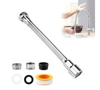 Prolunga Rubinetto Estensore Cucina, Doccetta Estensibile per Lavandino, Aeratore Rompigetto per Bagni e Lavandini