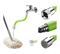 Prolunga Rubinetto Girevole 360° in Ottone con per filtro Antispruzzo per Cucina e Bagno - Estensore Regolabile Multi-Misura 25-80cm(Stainless Steel 80CM)