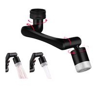 Prolunga Rubinetto Rotante 360 Gradi con Doppio Spray per Flusso Acqua Multiango