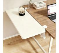 Prolunga Scrivania Bracciolo for Piano di Lavoro | Accessorio ergonomico da ufficio domestico superficie ampliata maggiore comodità e organizzazione(White,80*25cm/31.4*9.8in)