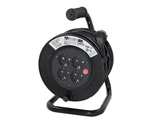 PROLUNGA SILVER ELECTRONICS 8822 - 4 prese, cavo 25m, prese Schuko, protezione sovratensioni, interruttore