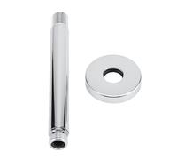 Prolunga Soffione Doccia a Soffitto in Acciaio Inox G1/2 Finitura Cromata 15cm/6in per Spray Superiore - Tubo Superiore Supporta e Fornisce Acqua al Sistema Doccia