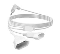 Prolunga Spina Piatta 2 en 1 Europea 90 Gradi Cavo Prolunga 250 V/2.5 A Max Ciabatta Presa 3m pour TV Ordinateur Moniteur Beamer Lampe Appareils Ménagers (Blanc)