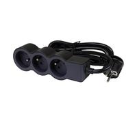 Prolunga standard 3x2P+Z con cavo 1,5m 3x1.0 HELMO 049472