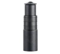 Prolunga stelo forcella bici Adattatore head up manubrio regolabile in lega di alluminio Accessori per ciclismo su strada di montagna (Nera)