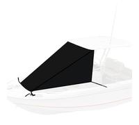 Prolunga Tendalino Barca, Telo Parasole per Prua T-Top, Tendalino per Barca, Estensione Impermeabile e Anti UV, Telo Tendalino Barca in Poliestere 600D di Grado Marino(Black,215x255cm/85x100in)