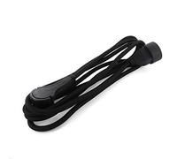 Prolunga tessile nera - con spina piatta nera - 5m (SCH)