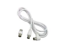 Prolunga Tv con Cavo 2 m Spina Maschio Femmina + Adattatore Maschio 5 Pezzi