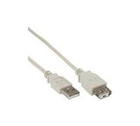 Prolunga USB 2.0 - maschio - femmina - tipo A - beige-grigio - 5m