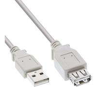 Prolunga USB 2.0 - spina - presa - tipo A - beige-grigio - 1,8 m NEW