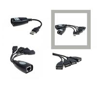 Prolunga USB 2.0 - USB EXTENDER - Con 4 Porte USB - Portata 30M