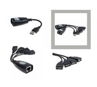 Prolunga USB 2.0 - USB EXTENDER - Con 4 Porte USB - Portata 30M