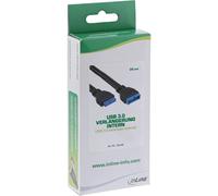 Prolunga USB 3.0 interna - connettore da palo a presa - 0,35 m NEW