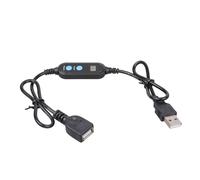 Prolunga USB Programmabile 60cm Display Digitale Spegnimento Automatico per Ventilatori da Tavolo Caricatori Elettrodomestici da Cucina 5V Luce LED Spegnimento Automatico Cavo USB Timer