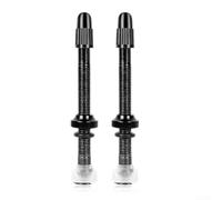 Prolunga Valvola per presta 60MM Lega Alluminio per dura Prolunga | Lega alluminio leggera, anodizzata per superficie, resistenza meteo, 60mm lunghezza ideale, uso stradale(Black - 60MM)