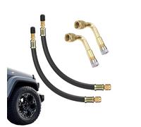 Prolunga Valvola Pneumatica,Adattatore Flessibile Per Inflazione Rapida | Set Di Prolunghe Per Stelo Valvola Pompa Pneumatici,Per Bici Scooter Moto Auto Berlina SUV Pickup Camion Rimorchi Ciclisti