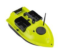 Promachineory Barca per esche da pesca, barca da pesca radiocomandata, 99 punti di posizione con telecomando, luce LED per la pesca, verde