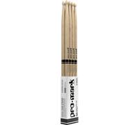 ProMark Classic Attack 5A Shira Kashi Bacchette in Rovere, Punta ovale in legno, Acquista 3 paia Ottieni 1 gratis