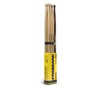 Promark Drum Sticks - 5B Drumsticks - Rebound - Made from Hickory Wood - Drum Accessories - Acorn Tip Drum Sticks -3 Pairs of Rebound 5B + 1 Pair of F