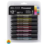 Promarker Letraset Pennarelli Pantone Winsor&Newton 12+ 1 Blender Omaggio SET 2