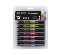 Promarker Letraset Pennarelli Pantone Winsor&Newton 12+ 1 Blender Omaggio SET 2