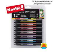 PROMARKER LETRASET PANTONE WINSOR&NEWTON SET PENNARELLI DOPPIA PUNTA MARKER