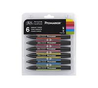 PROMARKER PANTONE PENNARELLI DOPPIA PUNTA WINSOR&NEWTON LETRASET PANTONI SET (TONI VIBRANTI - SET 6)