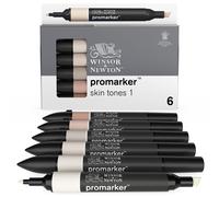 PROMARKER PENNARELLI PANTONE DOPPIA PUNTA WINSOR&NEWTON SET 6 TONI CARNE SKIN