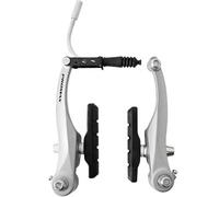Promax V-Brake Set per ruota anteriore e posteriore, alluminio, argento