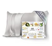 PROMEED Federa per cuscino in seta di gelso con cerniera, 23 mm, dimensioni standard per capelli e pelle, federa rinfrescante di terza generazione grado 6A