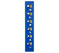 Promemoria Di Imballaggio, Lista Di Imballaggi Riutilizzabili, Di Promemoria Della Valigia Portatile, Formato Compatto E Leggero, Creativo, 23x3x1.7cm, Per Avventure