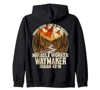 Promessa Custode Waymaker Isaia 42 16 Fede Cristiana Felpa con Cappuccio