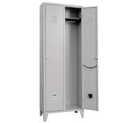 Prometal Armadio spogliatoio montato vern grigio posti 2 h.mm 1795 mm 680x350