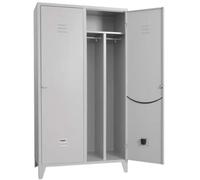 Prometal Armadio sporco pulito montato vern grigio posti 2 h.mm 1795 mm 680x500