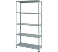 PROMETAL Scaffale Metallo Scaffalatura 5 ripiani cm. 90x40x200 h colore Grigio