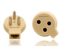 prometeo electronics Adattatore telefonico tripolare con Spina e Presa Tripolare a 3 fori e Presa modulare Plug Rj11 6 Poli 2 Contatti