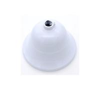 prometeo electronics Rosone metallico copri fili per lampadario classico colore bianco diametro 90mm